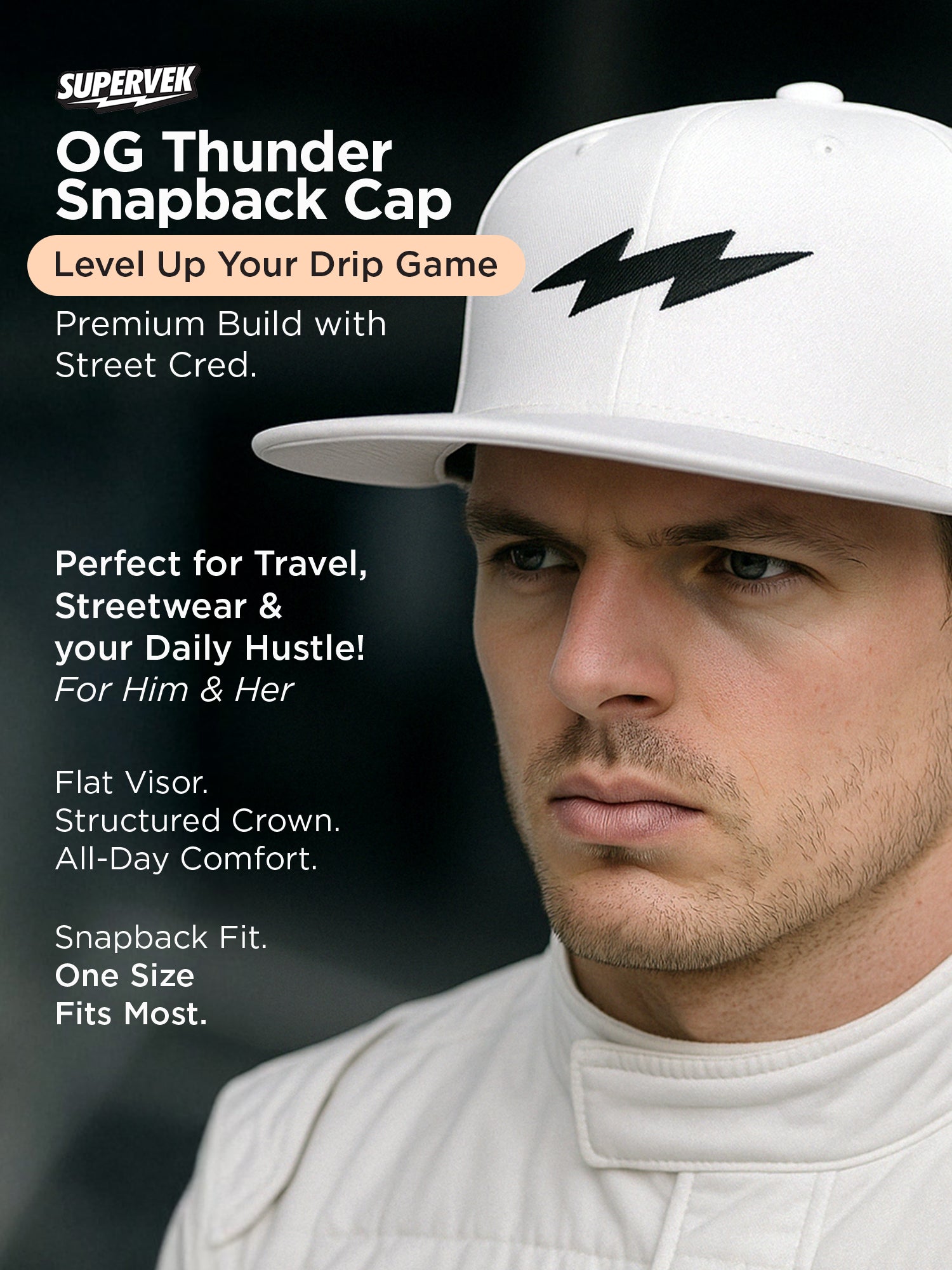 OG Thunder SnapBack - White