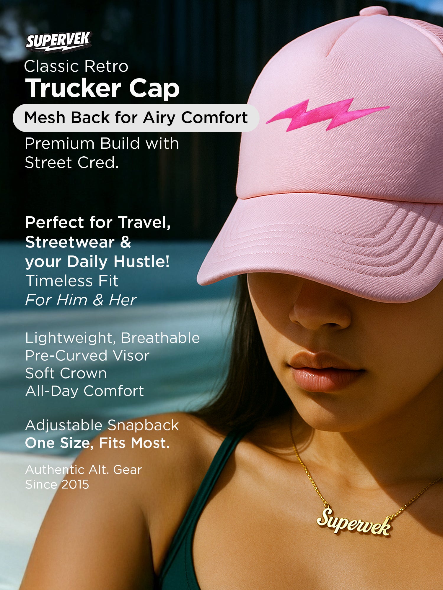 OG Thunder Trucker Cap Pink