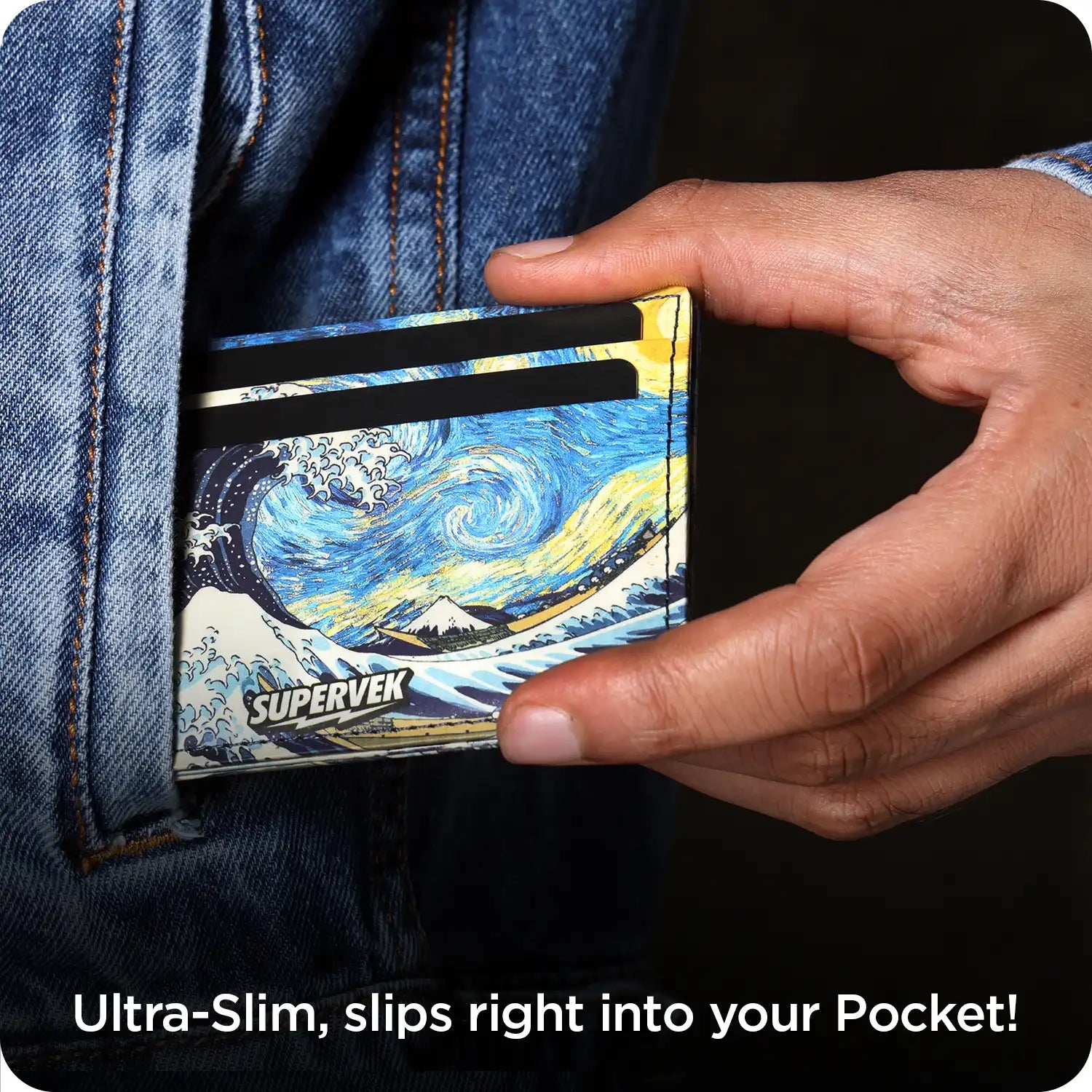 Starry Wave Card Wallet