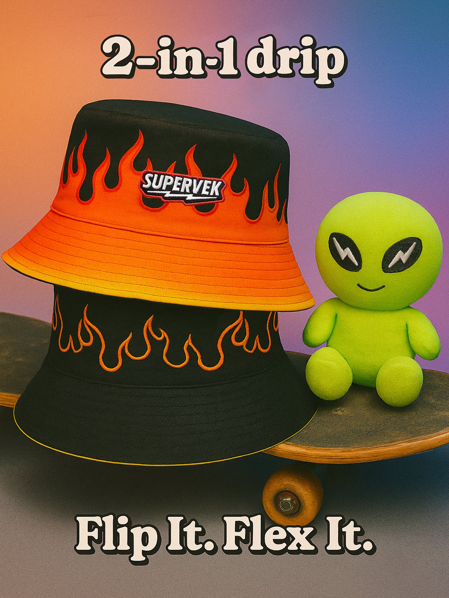Lit Reversible Bucket Hat