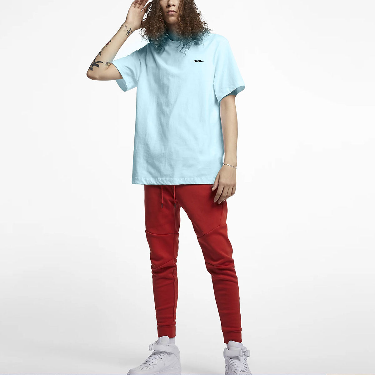 Buy Relaxed Fit Blue Thunder organic T-Shirt Tees online India #color_Tiffany blue