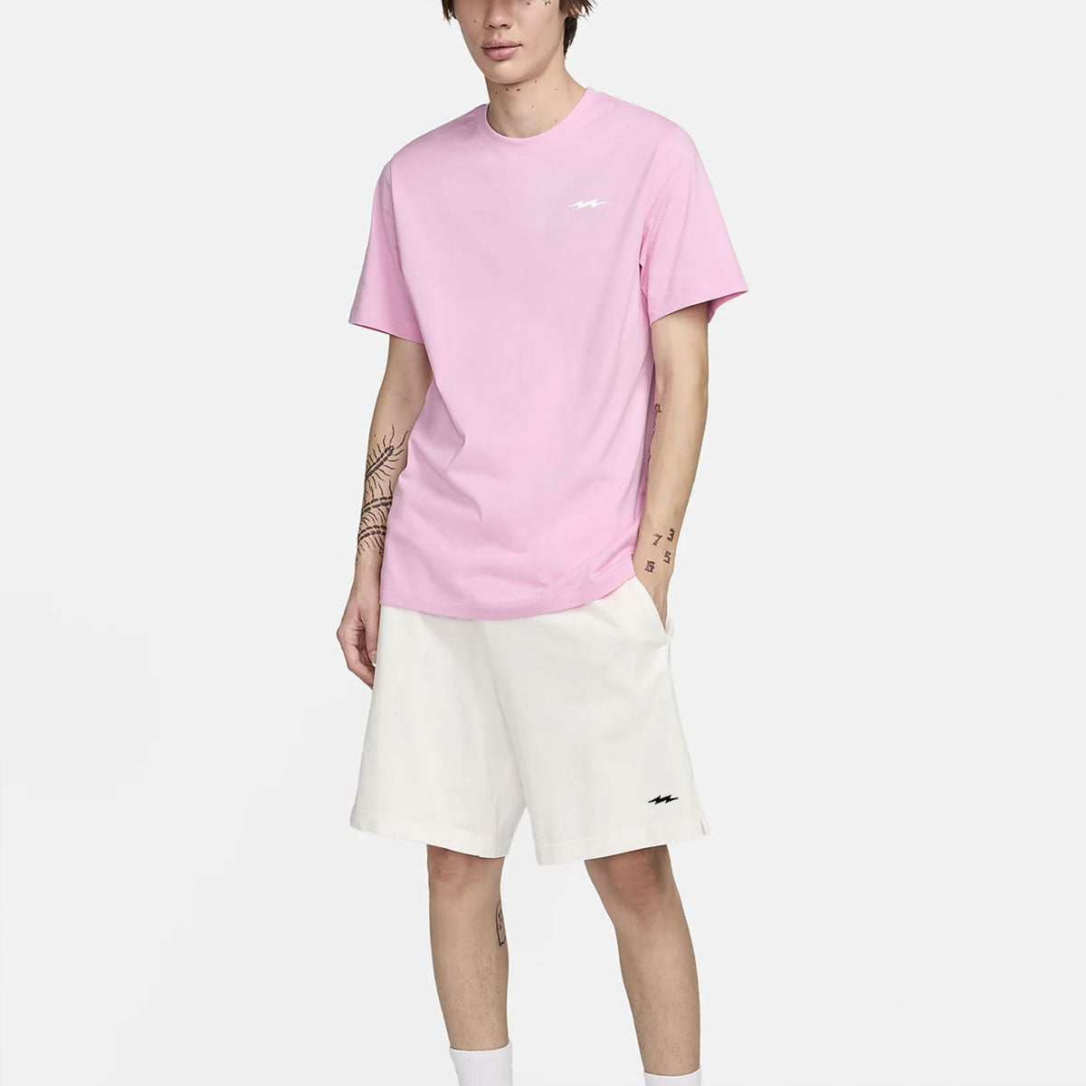 Buy Relaxed Fit Pink Thunder organic T-Shirt Tees India #color_Candycrush Pink