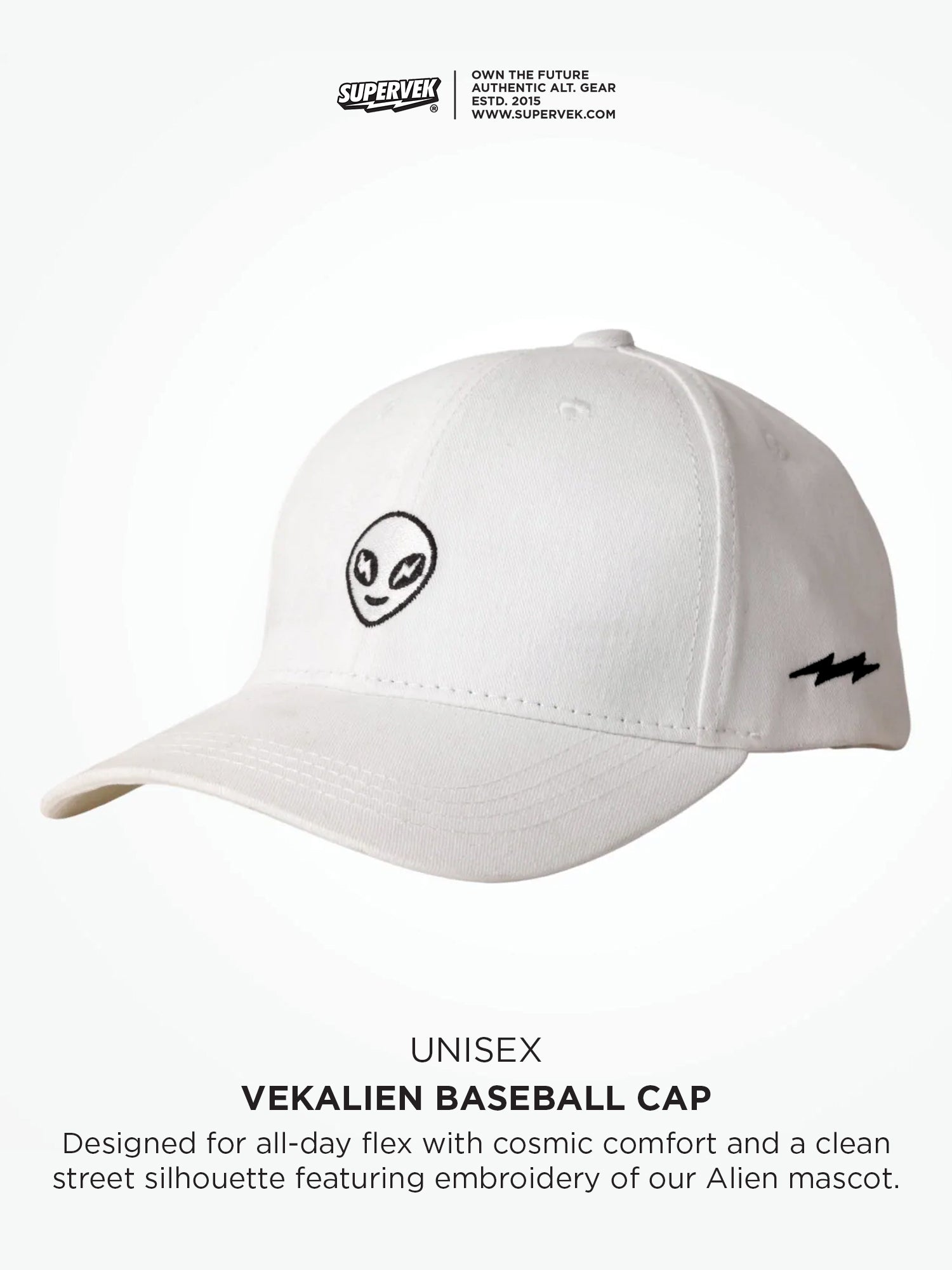 Vekalien Baseball Cap White