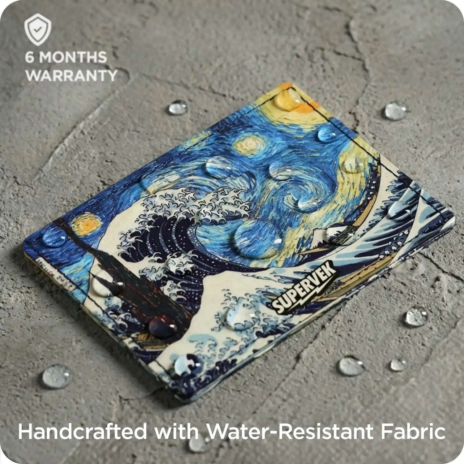 Starry Wave Card Wallet