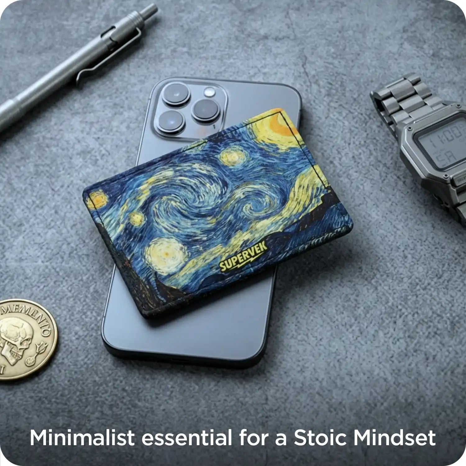 Starry Night Card Wallet