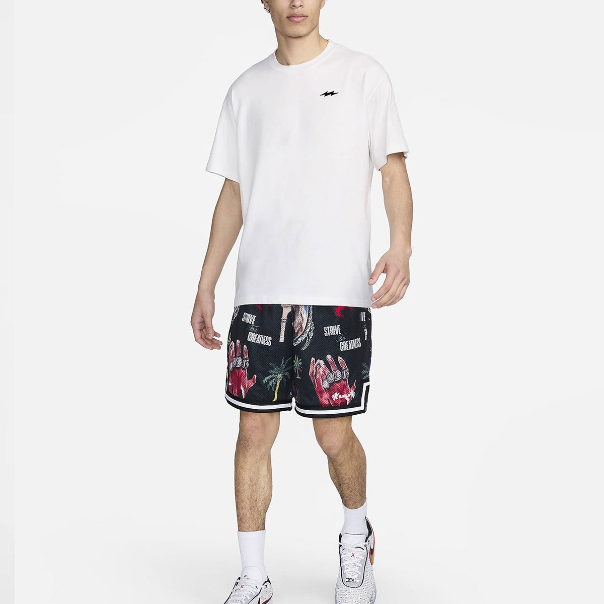 Buy Relaxed Fit White Thunder organic T-Shirt Tee India #color_white