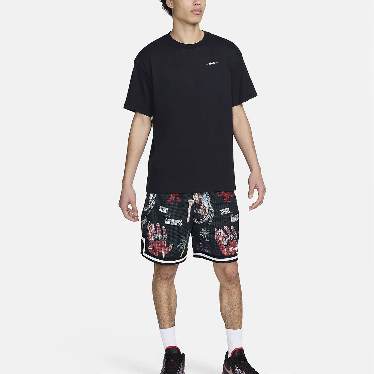 Buy Relaxed Fit Black Thunder organic T-Shirt Tees India #color_Black