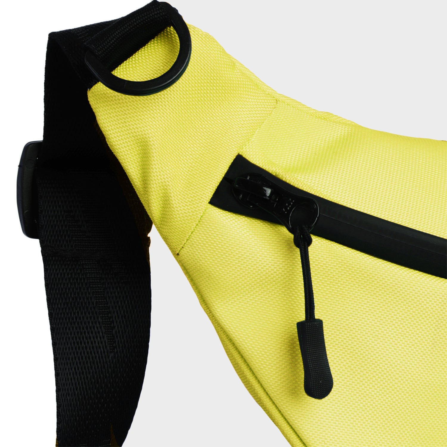 Supervek Crossbody Slinger - Canary Yellow - Urban Functional Fanny Hip Bag for Everyday Essentials - Side