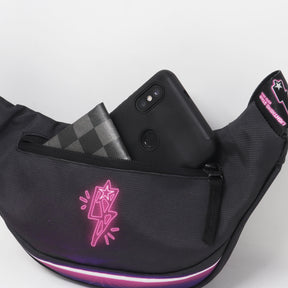 Supervek Crossbody Slinger - Veker - Urban Functional Fanny Hip Bag for Everyday Essentials - Back Compartment