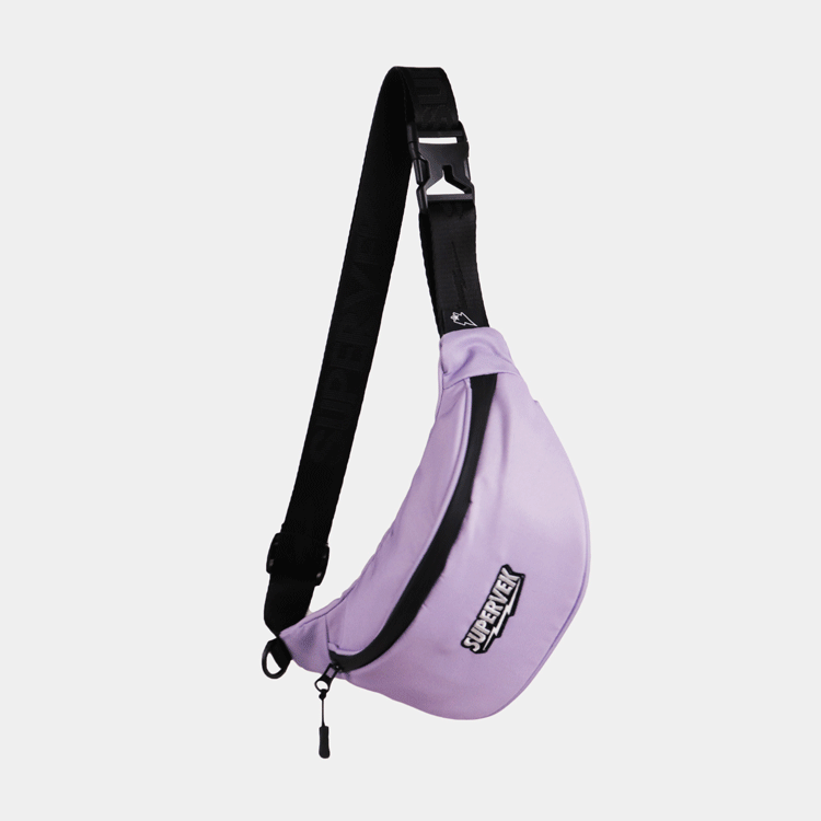 Supervek Crossbody Slinger - Lilac - Urban Functional Fanny Hip Bag for Everyday Essentials - 360 gif