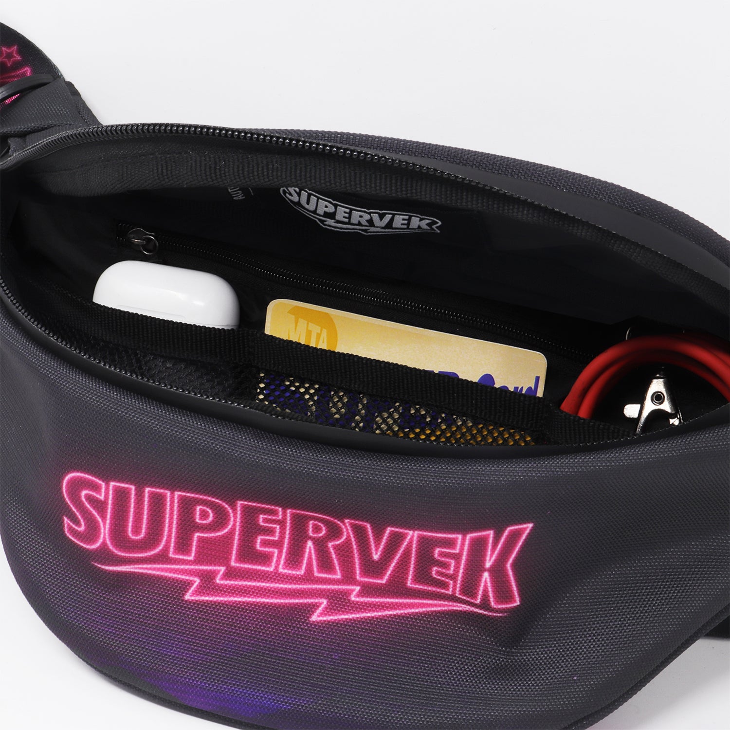 Supervek Crossbody Slinger - Veker - Urban Functional Fanny Hip Bag for Everyday Essentials - Inside
