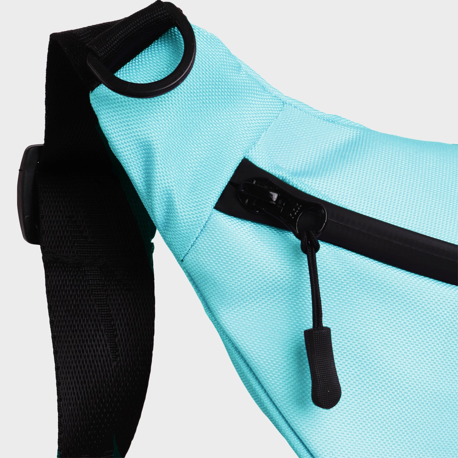 Supervek Crossbody Slinger - Tiffany Blue - Urban Functional Fanny Hip Bag for Everyday Essentials - Side Shot