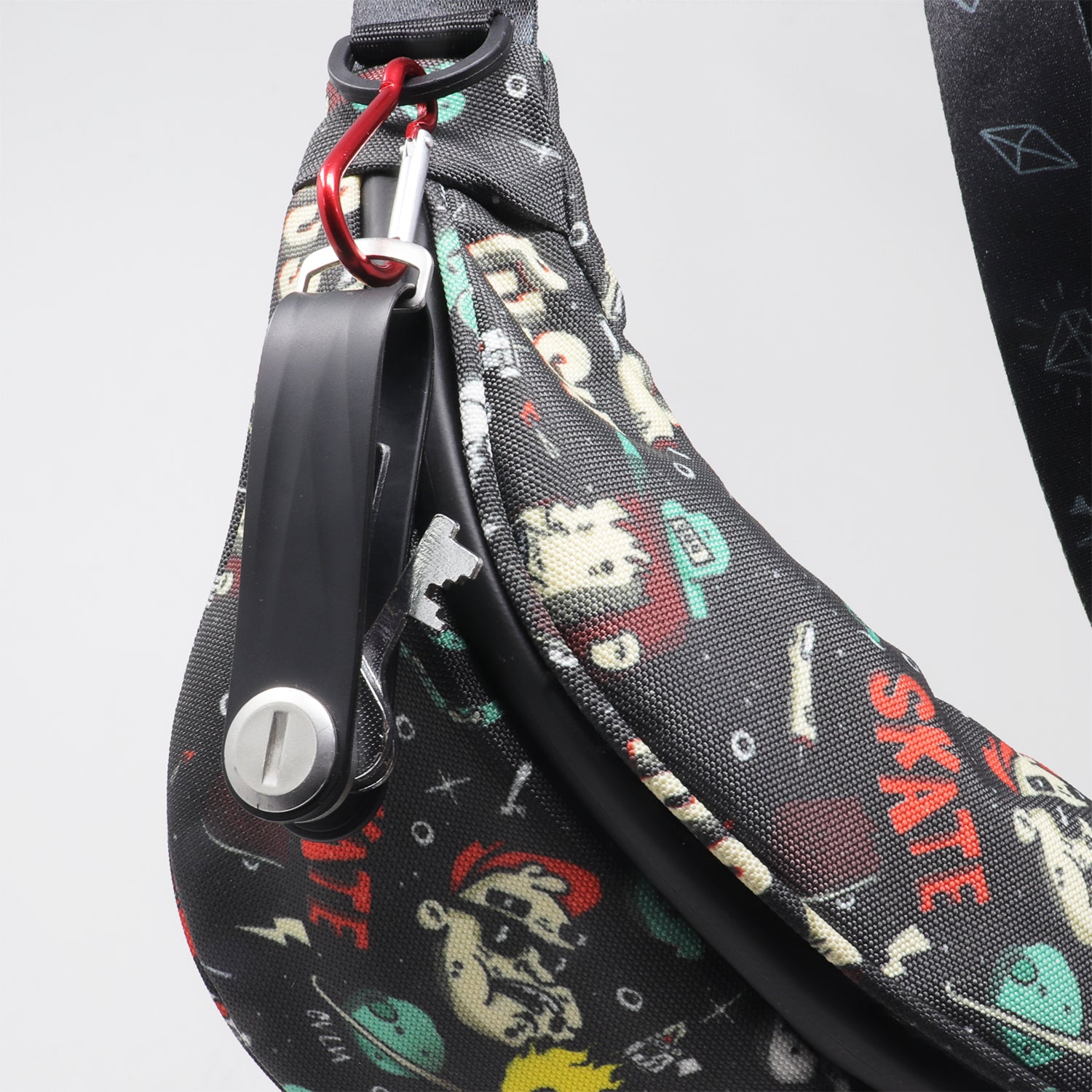 Supervek Crossbody Slinger - Skatelife - Urban Functional Fanny Hip Bag for Everyday Essentials - Lifestyle