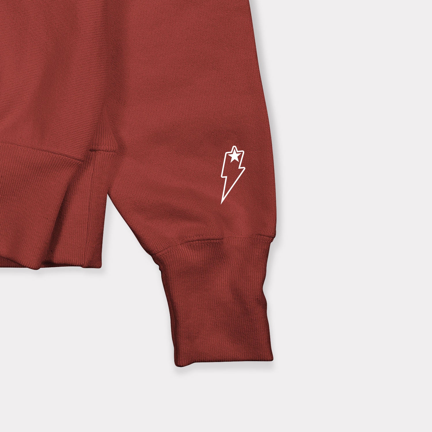 Thunder Logo Sweatshirt - Supervek India, cl-hs-thlo-re-m, cl-hs-thlo-re-l, cl-hs-thlo-re-xl #color_Brick Red