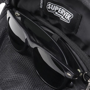 Supervek Crossbody Slinger - Bandana - Urban Functional Fanny Hip Bag for Everyday Essentials - Sunglass Holder