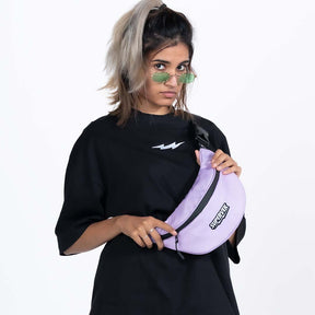 Supervek Crossbody Slinger - Lilac - Urban Functional Fanny Hip Bag for Everyday Essentials - Lifestyle