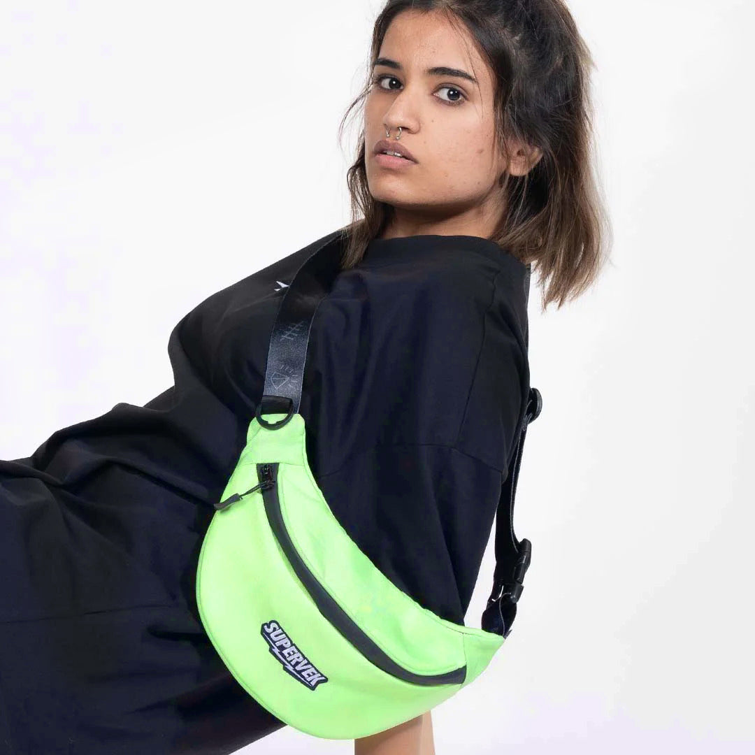 Supervek Crossbody Slinger - Matcha Green - Urban Functional Fanny Hip Bag for Everyday Essentials - Urban Lifestyle