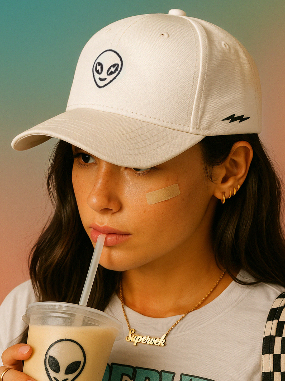 Vekalien Baseball Cap White