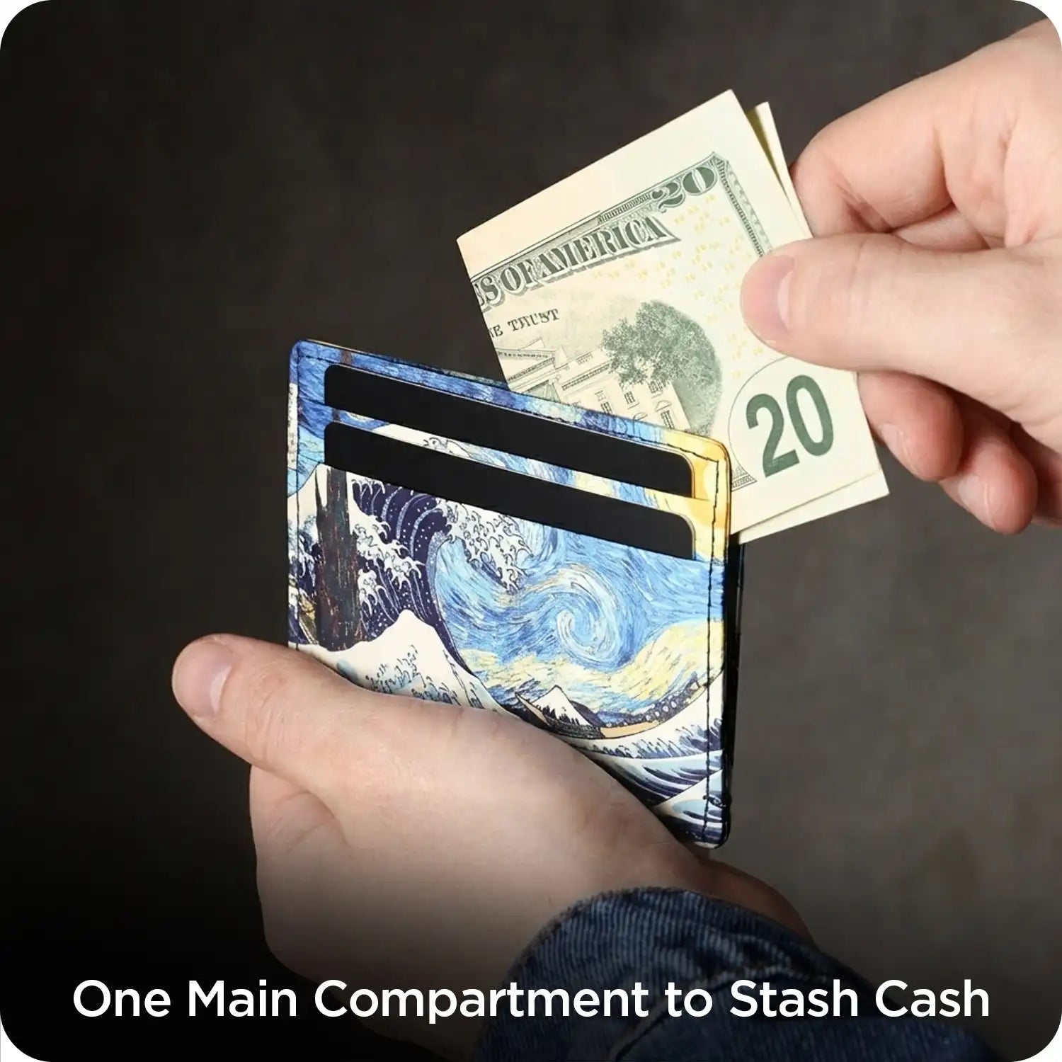 Starry Wave Card Wallet