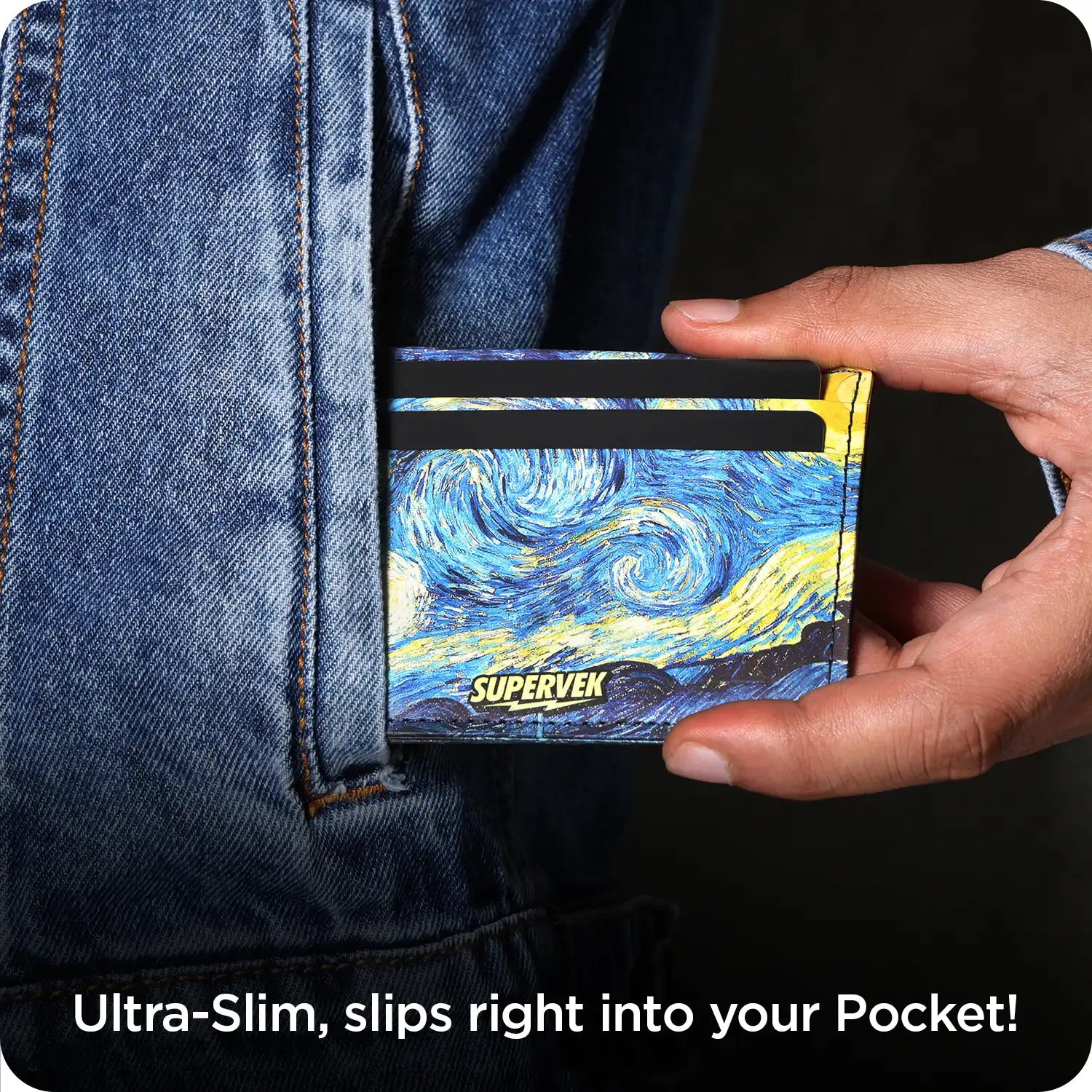 Starry Night Card Wallet