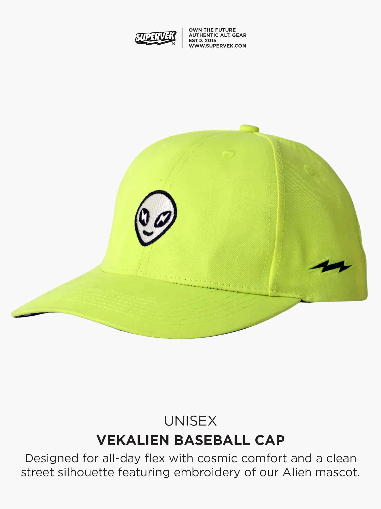 Vekalien Baseball Cap Neon Green