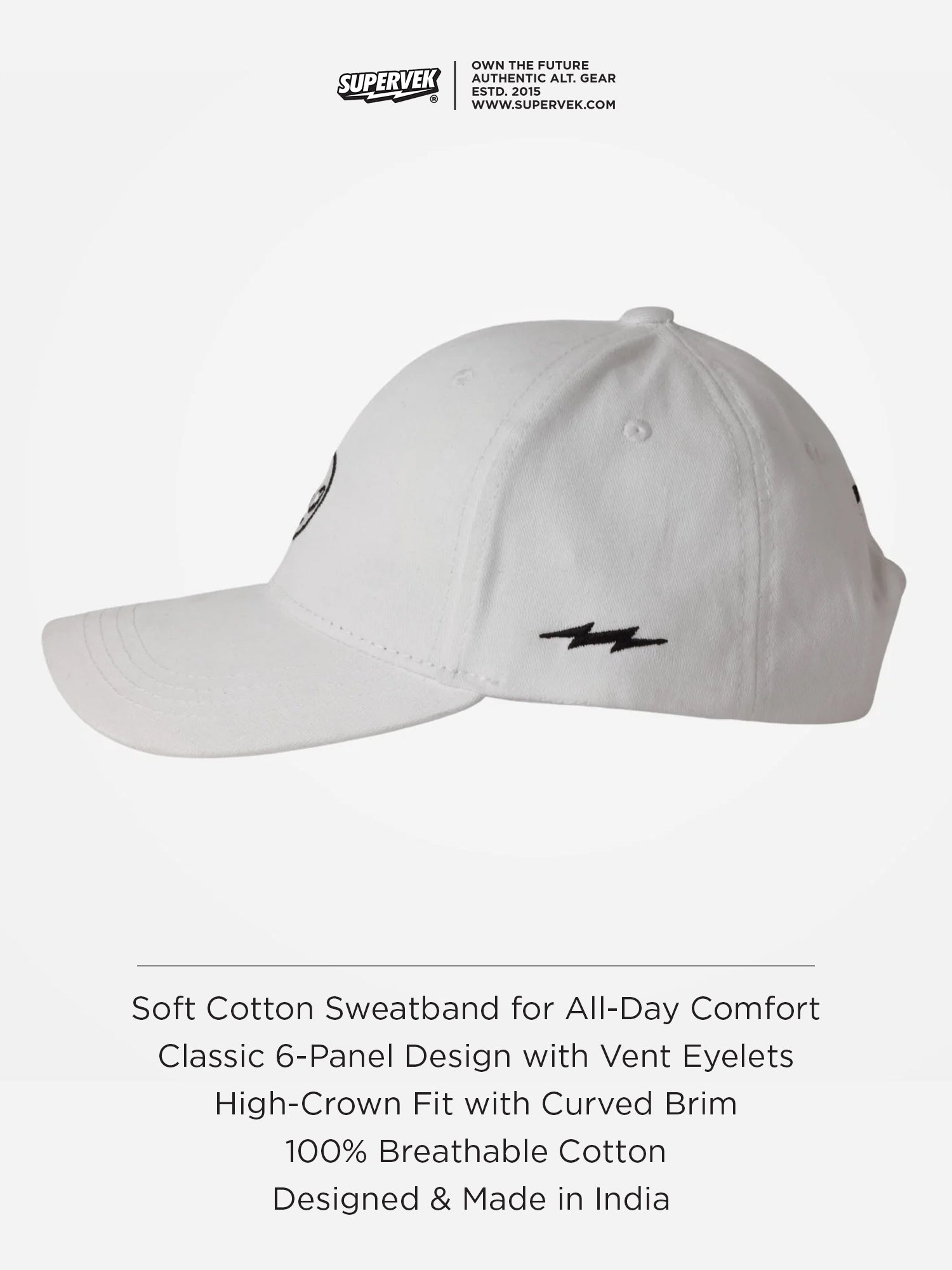 Vekalien Baseball Cap White