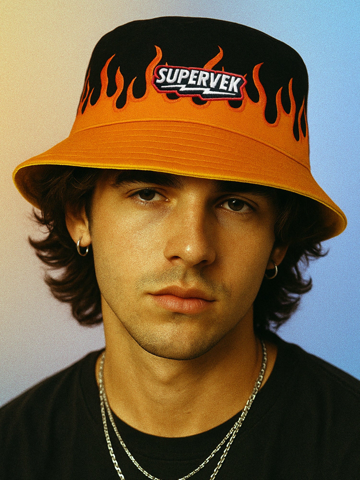 Buy Lit Bucket Hat by Supervek | Reversible | Unisex | Flame Print