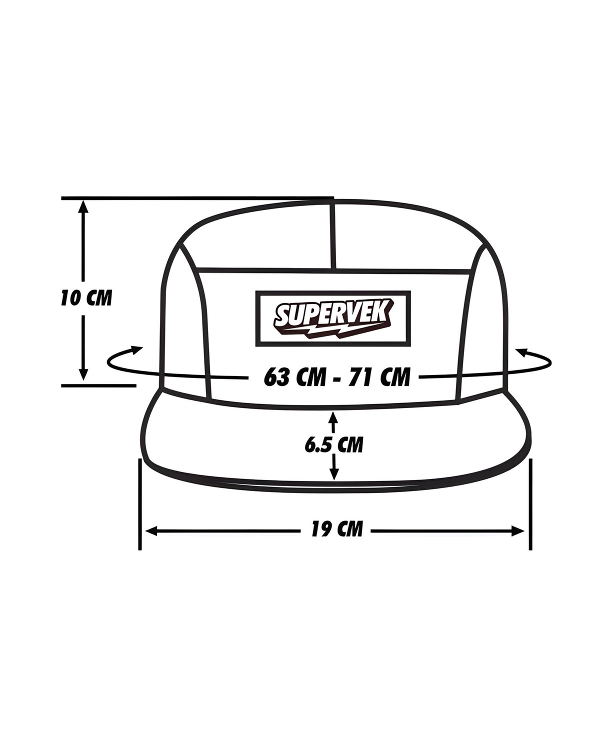 OG Thunder 5-Panel Red – Supervek 5-panel cap, view 11
