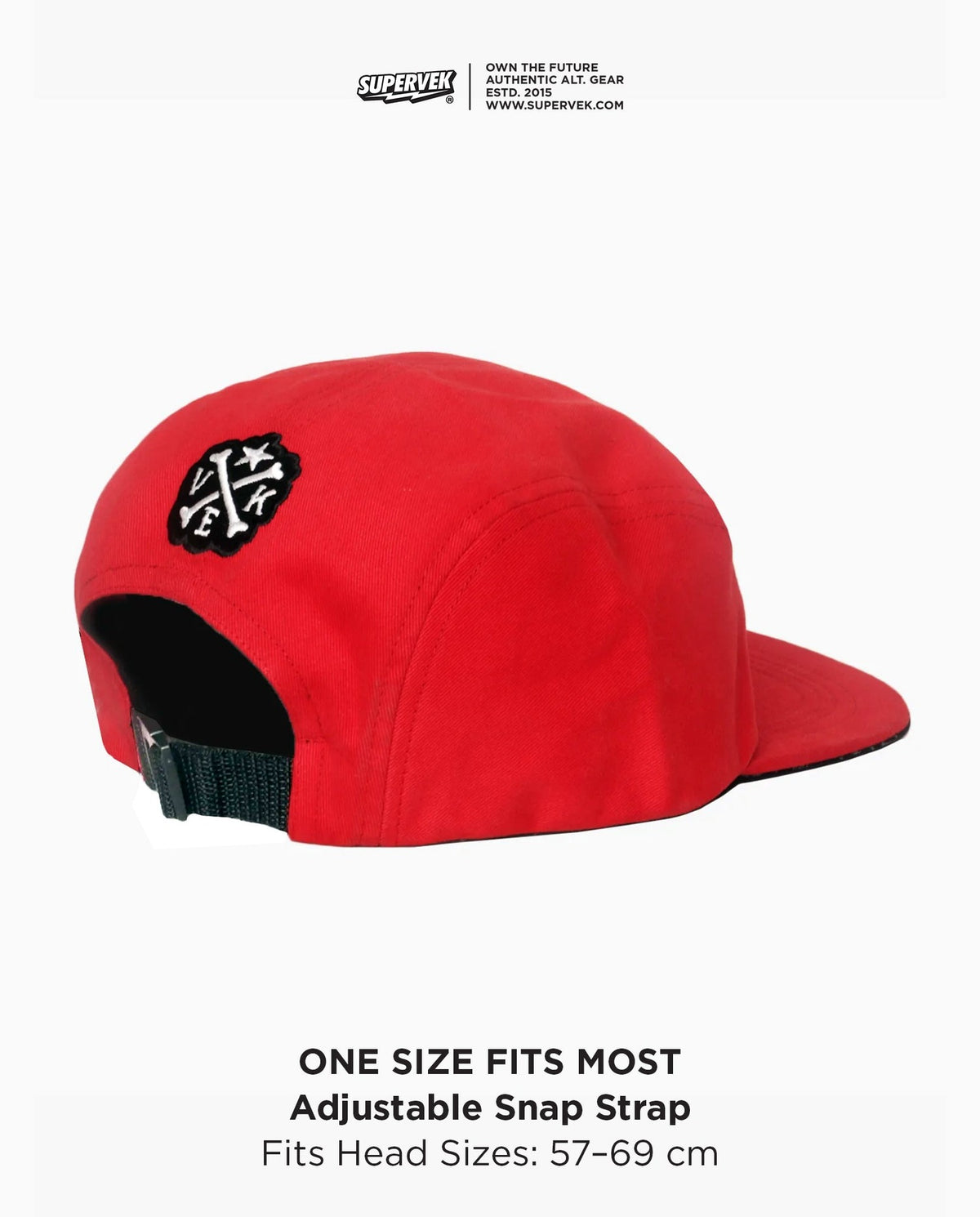 OG Thunder 5-Panel Red – Supervek 5-panel cap, view 5