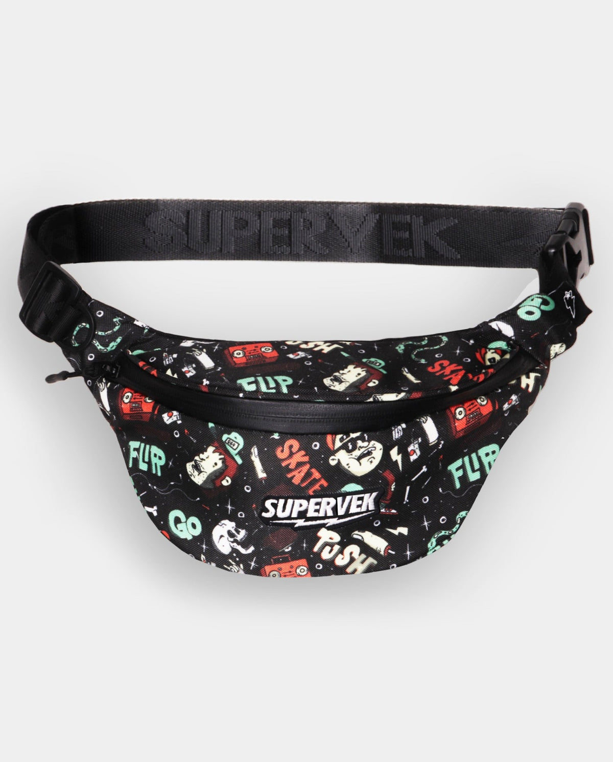 Supervek Crossbody Slinger - Skatelife - Urban Functional Fanny Hip Bag for Everyday Essentials