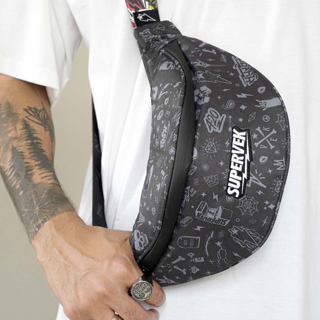 Supervek Crossbody Slinger - OG Culture - Urban Functional Fanny Hip Bag for Everyday Essentials - Product