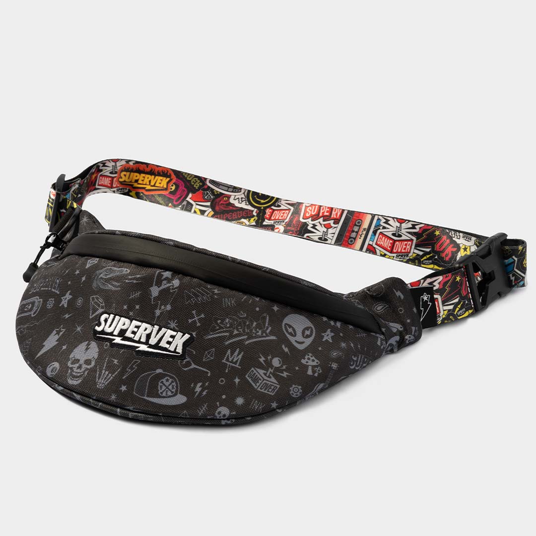 Supervek Crossbody Slinger - OG Culture - Urban Functional Fanny Hip Bag for Everyday Essentials - Product shot