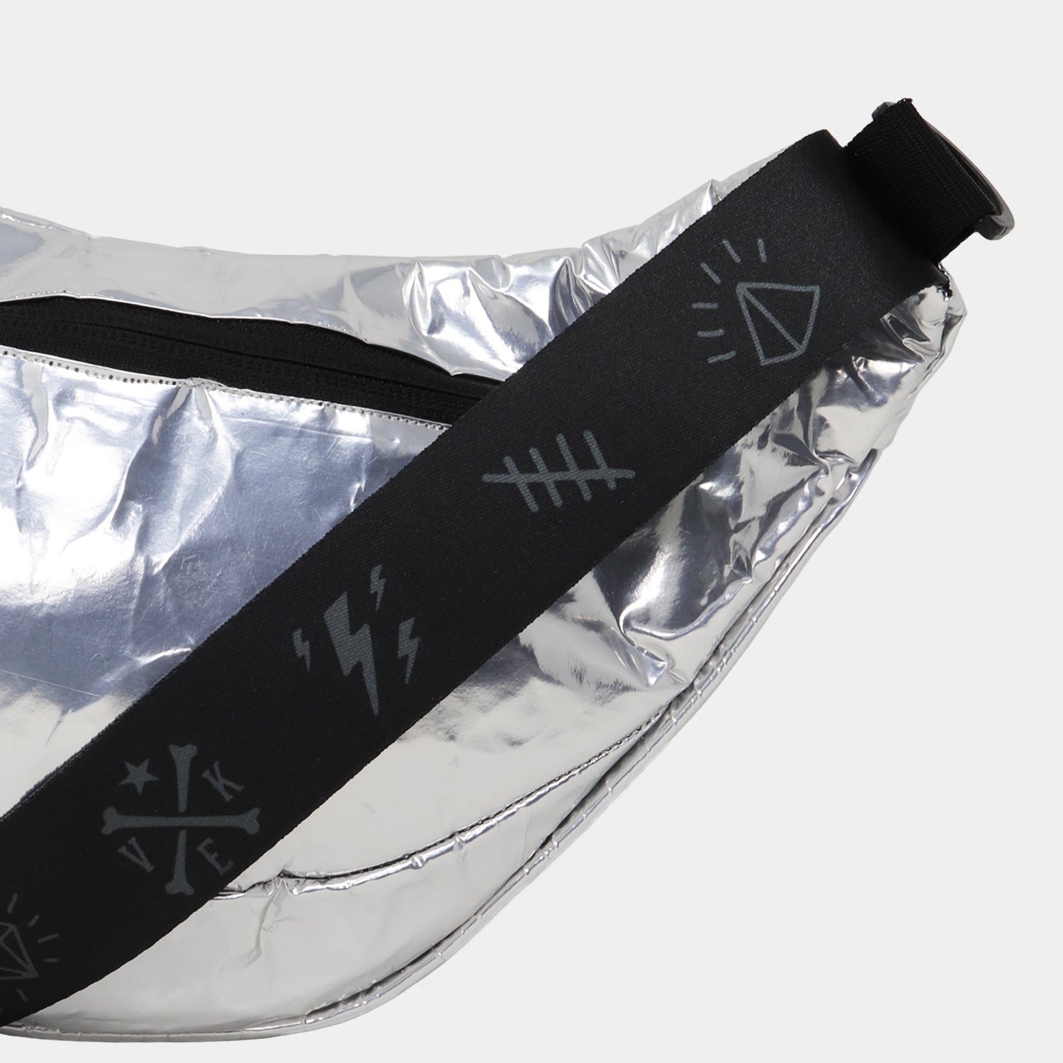 Supervek Crossbody Slinger - Aluminati - Urban Functional Fanny Hip Bag for Everyday Essentials - Belt design