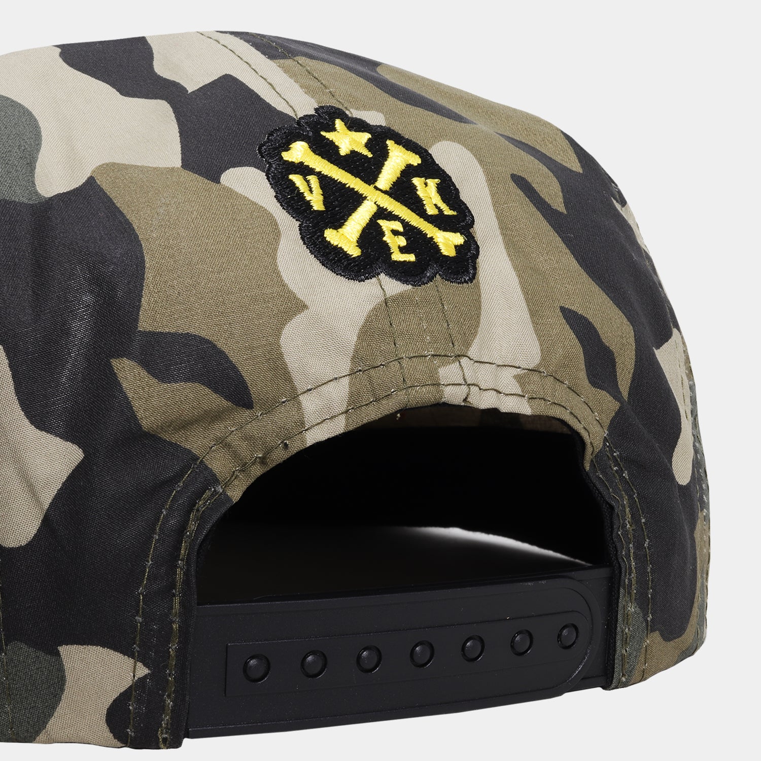 Camo 5-Panel Cap - Adjustable Snapback Made in India