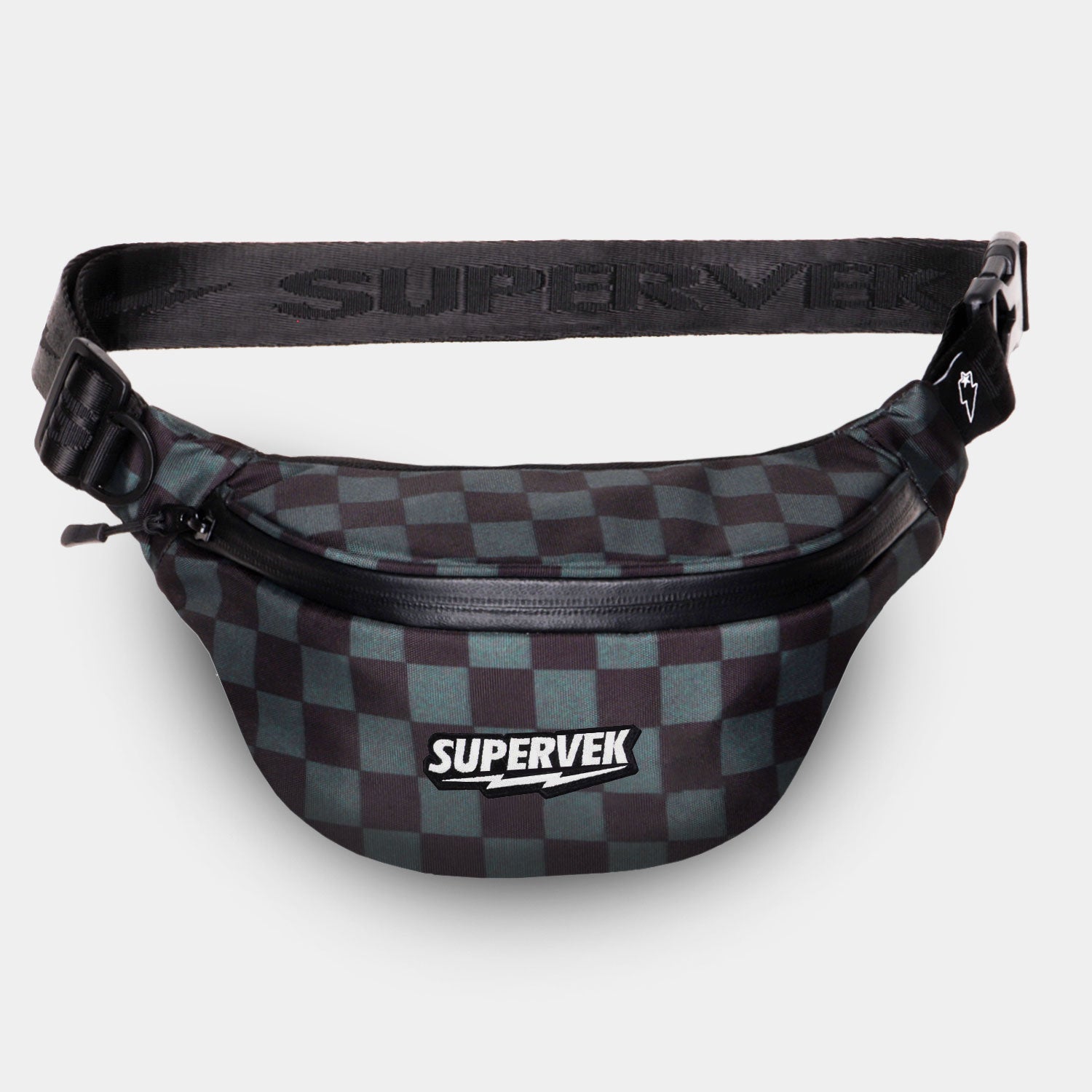 Supervek Crossbody Slinger - Check Noise - Urban Functional Fanny Hip Bag for Everyday Essentials