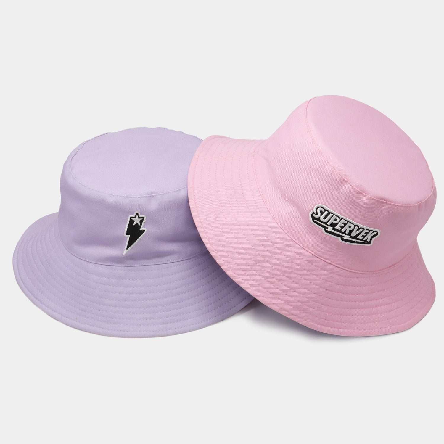 Classic Reversible Bucket Hat - Supervek India, Pink - Lavender, ca-bu-clsc-pklv #color_Pink - Lavender