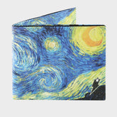 Supervek Tyvek Wallet - Van Gogh Starry Night - Minimalist Card Holder for Men Women - Vegan Recyclable 