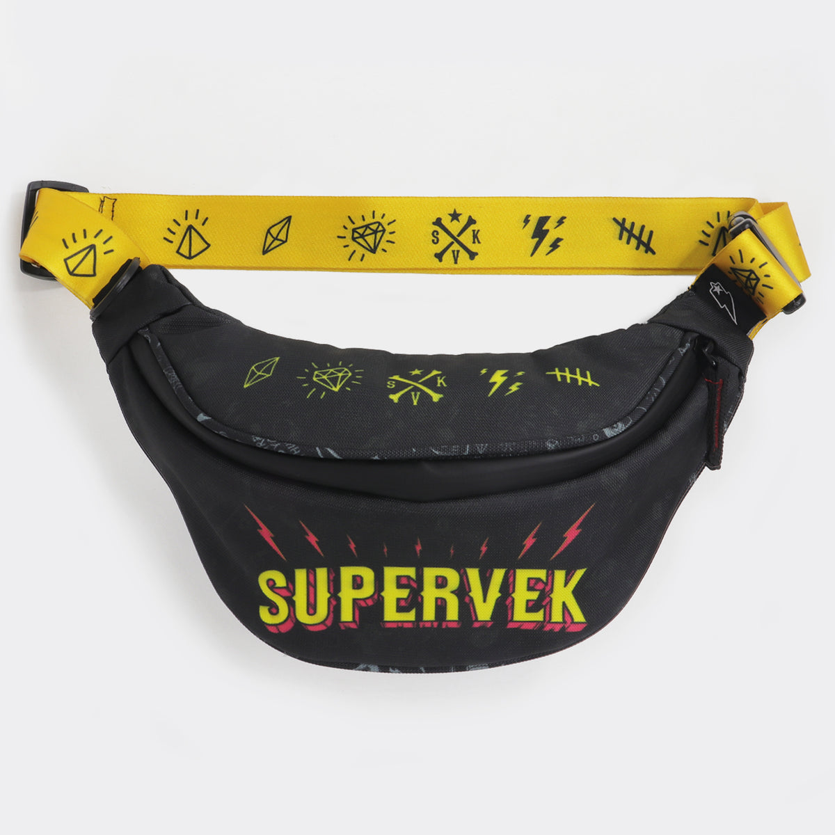 Supervek - Extra Large Crossbody Sling Waist Bag Hip Pouch Fanny Pack Bag  for Men Women