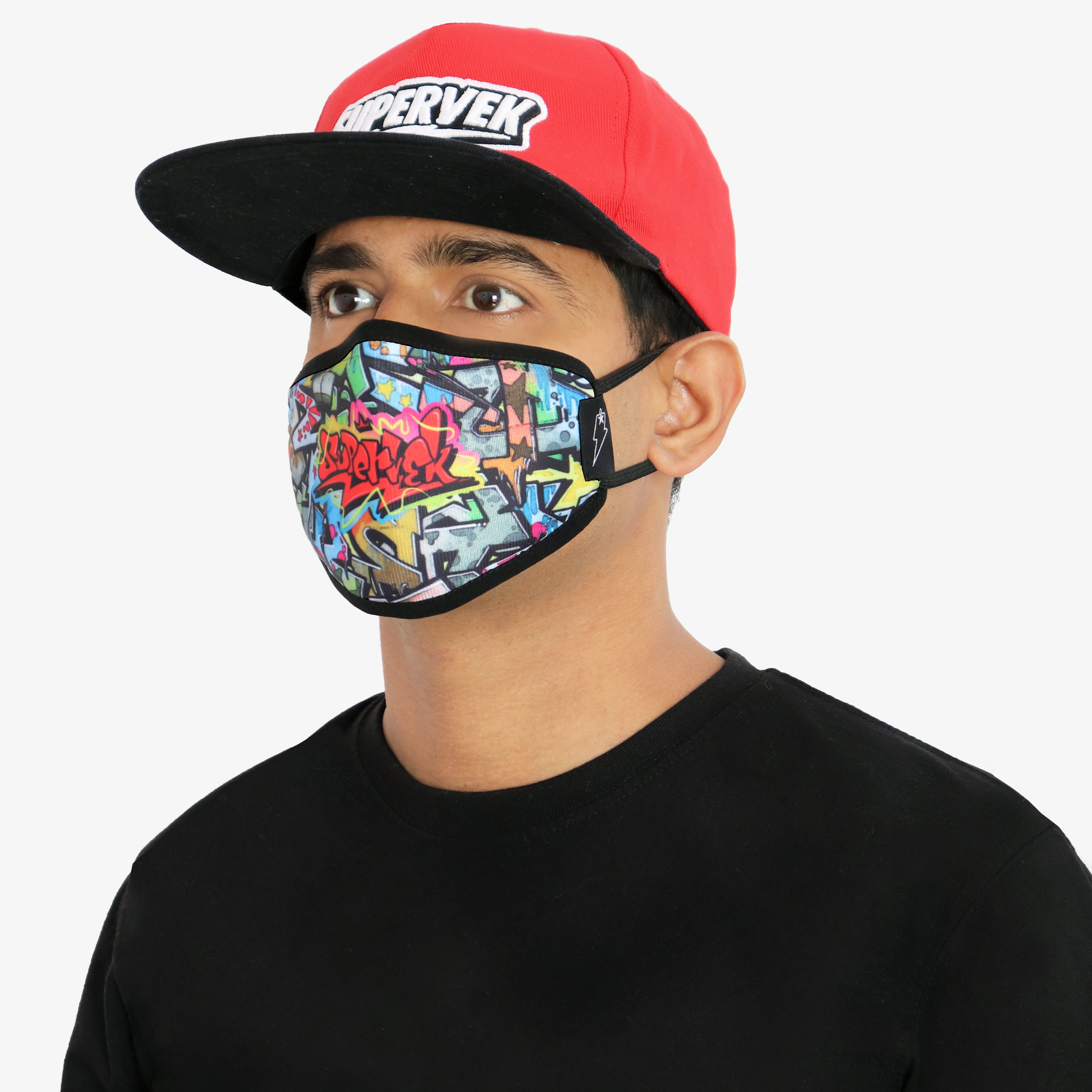 Graffiti Face Mask - Supervek India, smsk-graf-1, smsk-graf-2