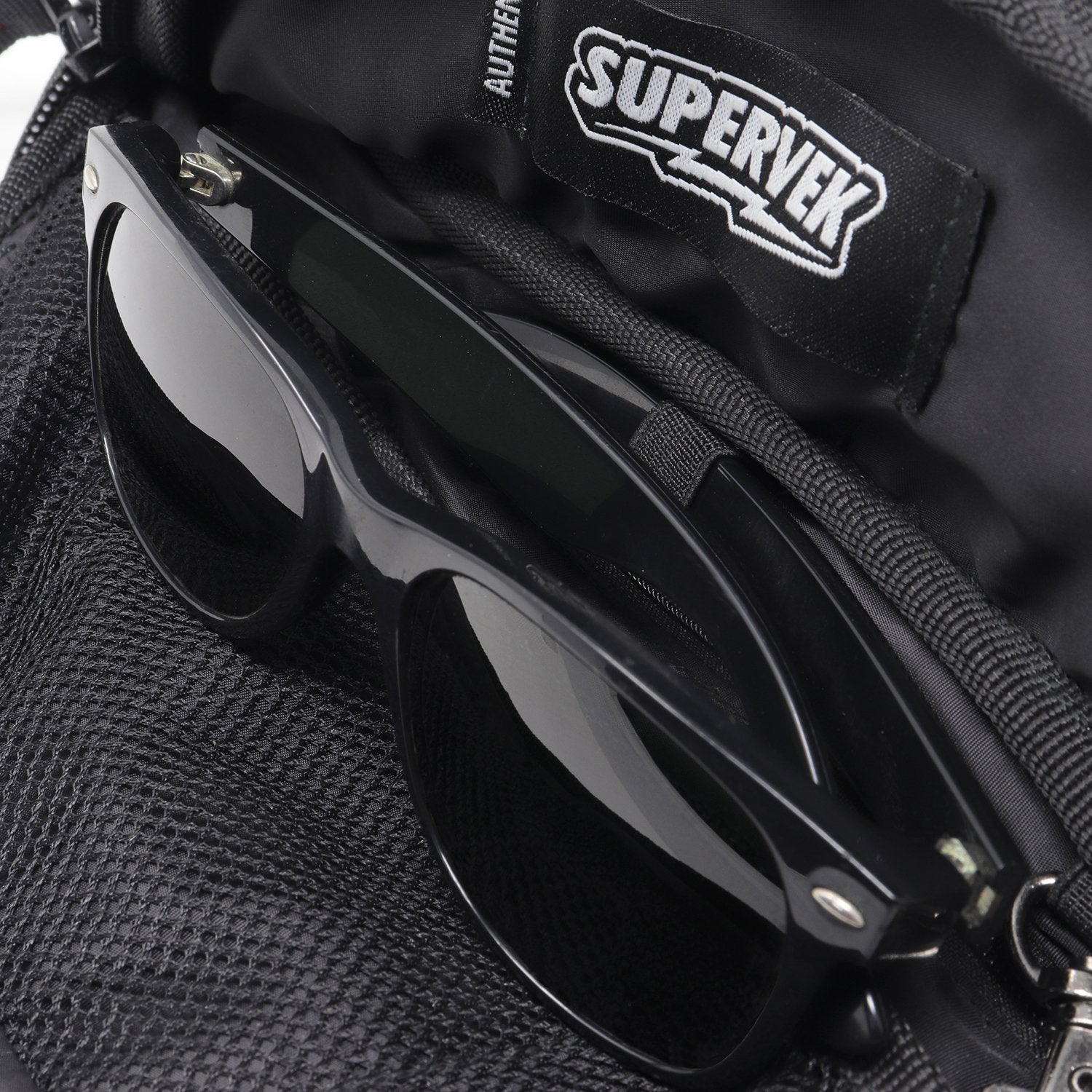 Supervek Crossbody Slinger - Aluminati - Urban Functional Fanny Hip Bag for Everyday Essentials - Sunglass Holder