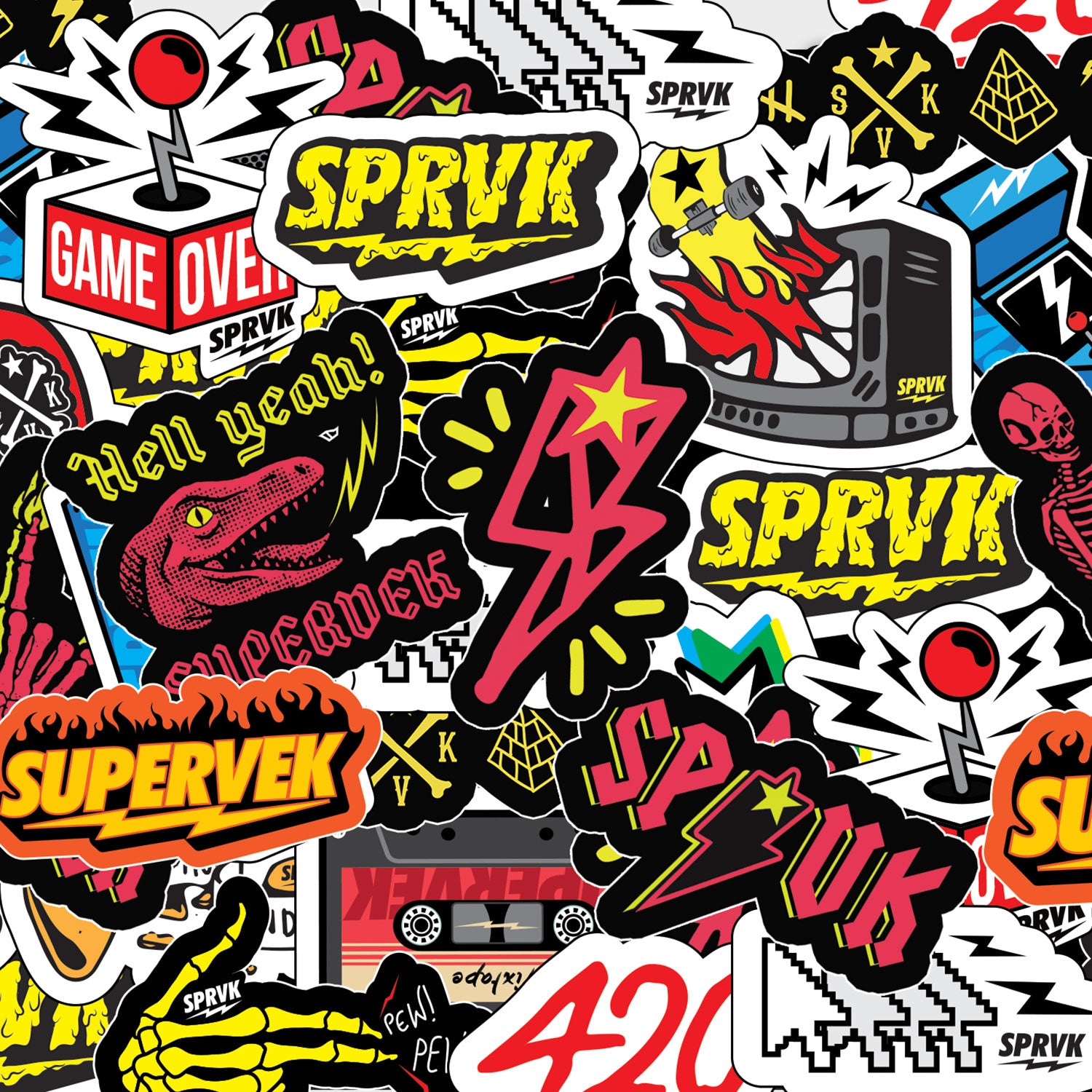 Supervek Sticker Bomb Pack - Supervek India